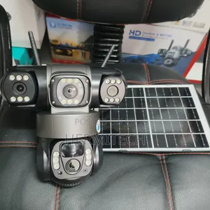 Solar Powered PTZ Surveillance 4g Cameras 3 Lens