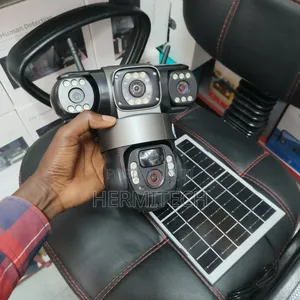 3screens 3lens Solar Powered CCTV Camera
