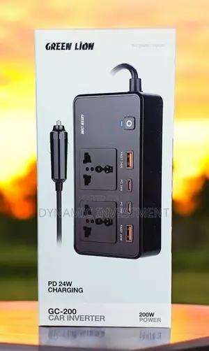 Green Lion Car Power Inverter 200w Universal Sockets for Laptop Phone