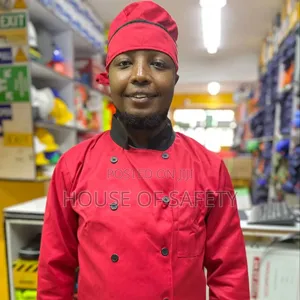 Chef Red Cotton Wear Moderm Cooks Style