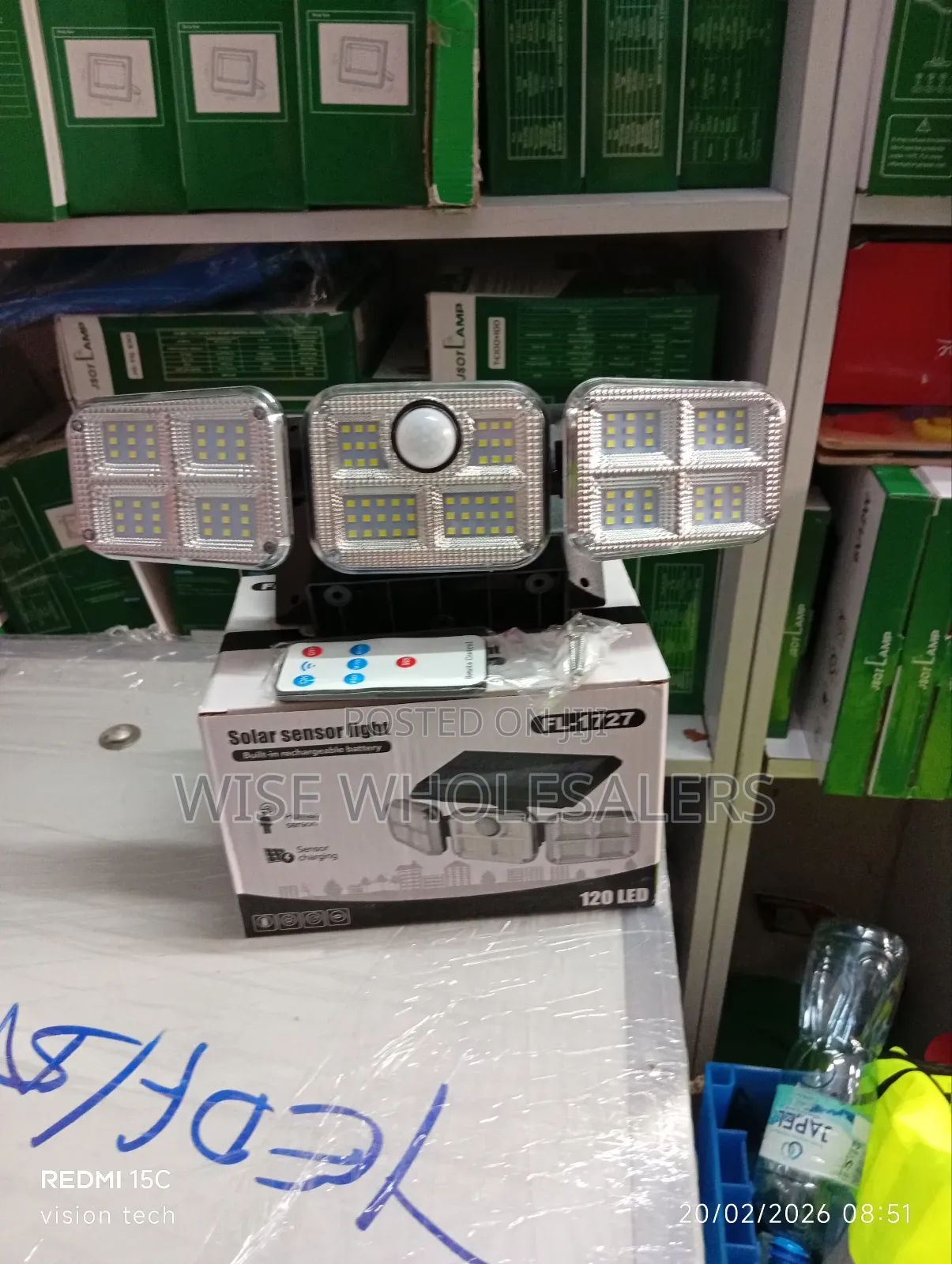 Led Solar Motion Sensor Streetlight With 3 Heads Adjustable Light√°°