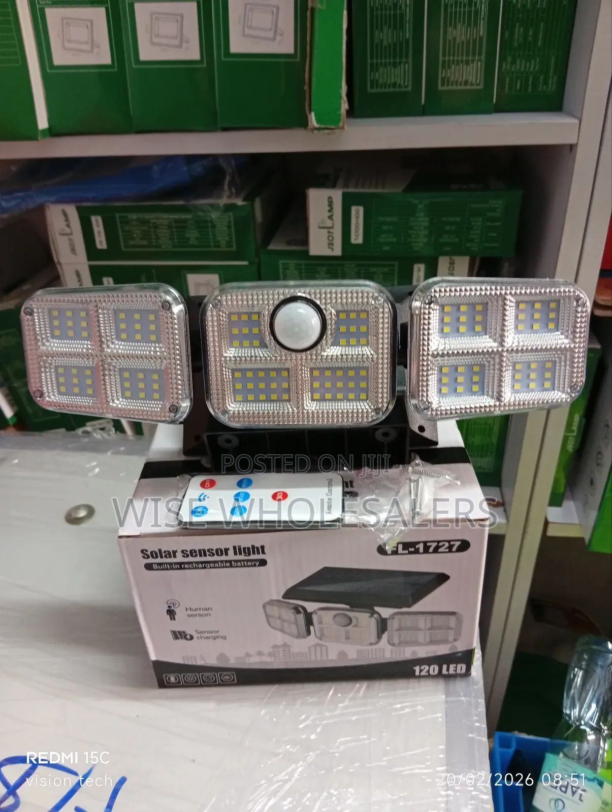 Led Solar Motion Sensor Streetlight With 3 Heads Adjustable Light√°°