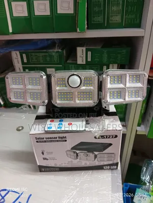 Led Solar Motion Sensor Streetlight With 3 Heads Adjustable Light√°°