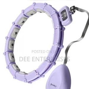 Adjustable Weighted Hula Hoop With a Timer