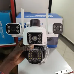 Wifi Triple Lens Wifi Camera With Alarm Siren