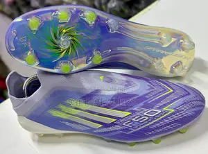 Purple Laceless Football Boots, Adidas F50 Soccer Cleats