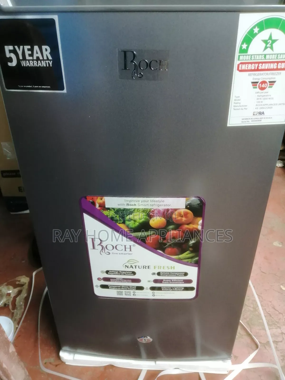 Roch 90litres Single Door Refrigerator
