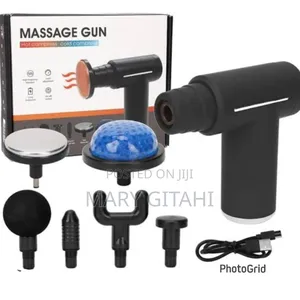 Hot And Cold Compress Matt Finish Body 6 Speed 6 Head  Massage Gun