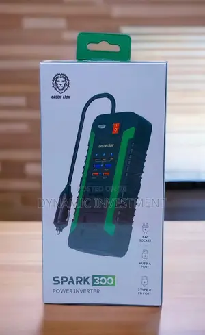 Green Lion Spark300 Car Power Inverter Adapter 300wwith 2 Ac Outlets