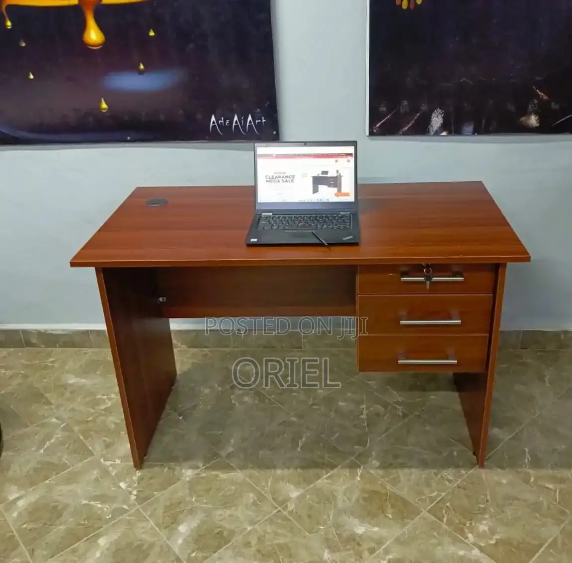 Modern Study Desk : 1.2m Home Library Study Desk