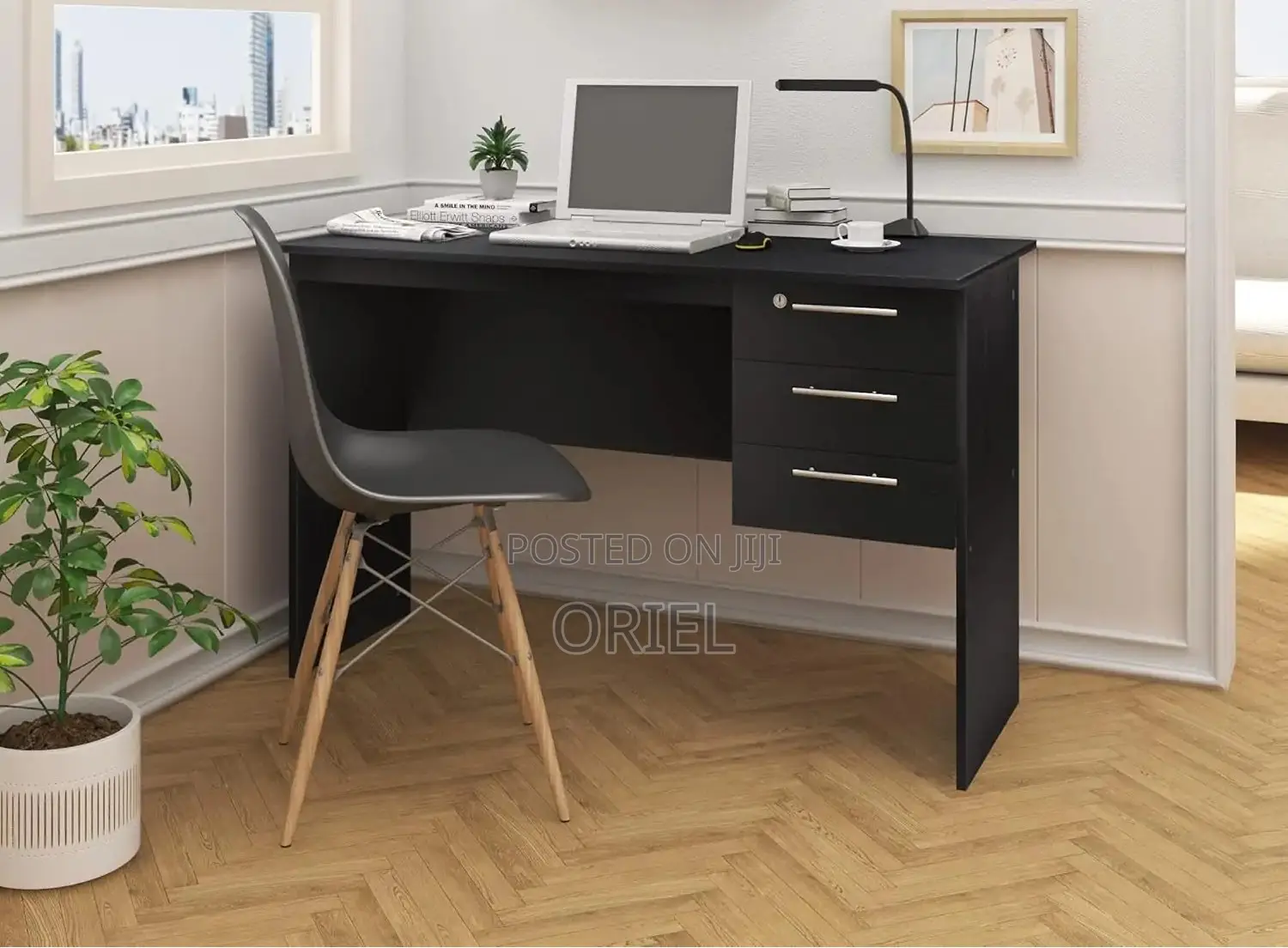 Modern Study Desk : 1.2m Home Library Study Desk