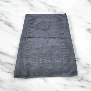 Grey Heavy Cotton Bathroom Mat