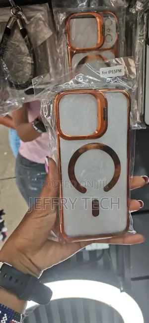 Zinly Magnetic Case for iPhone 15 Pro Max -Gold