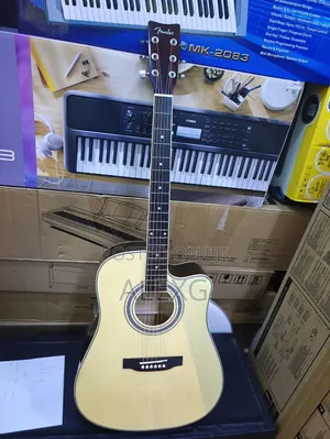 Natural Brown Acoustic Guitar Full Size