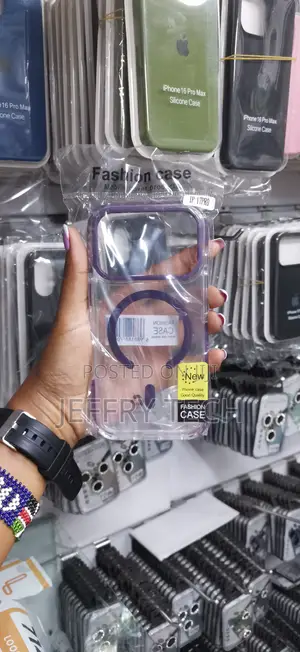 Desxo Clear Magsafe Compatible Case for iPhone 17 Pro - Purple