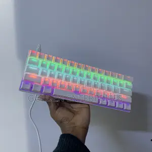 60% White Mechanical Gaming/Programming Keyboard With RGB Backlight