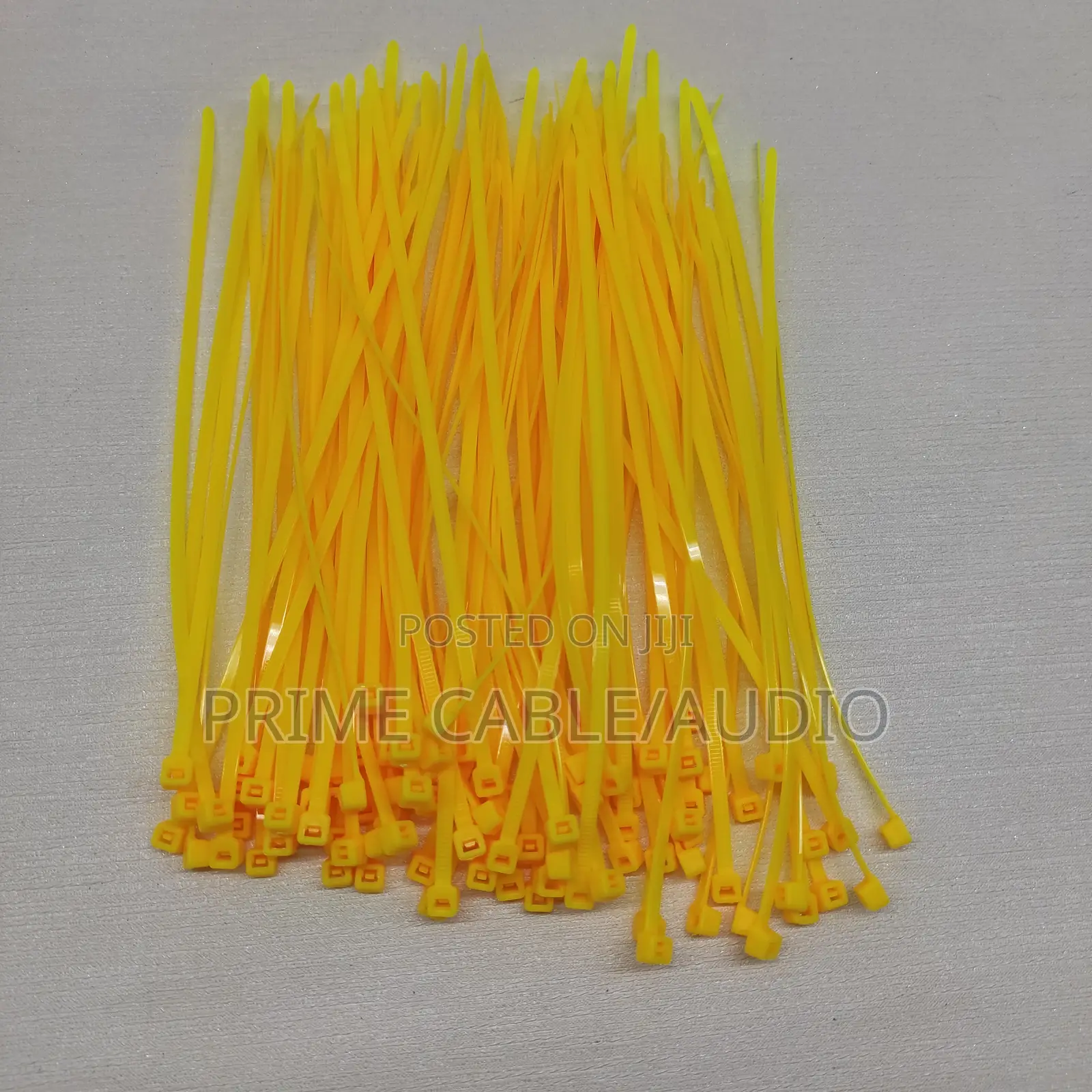 3.2 × 200 Mm Yellow Cable Ties (100 Pcs)