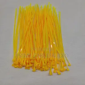 3.2 × 200 Mm Yellow Cable Ties (100 Pcs)