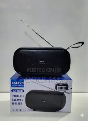 Caston St-5820 Portable Bluetooth Karaoke Speaker Fm Radio Usb Aux