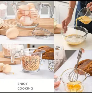 *1000ml Glass Measuring Cup With Scale and Handle*
