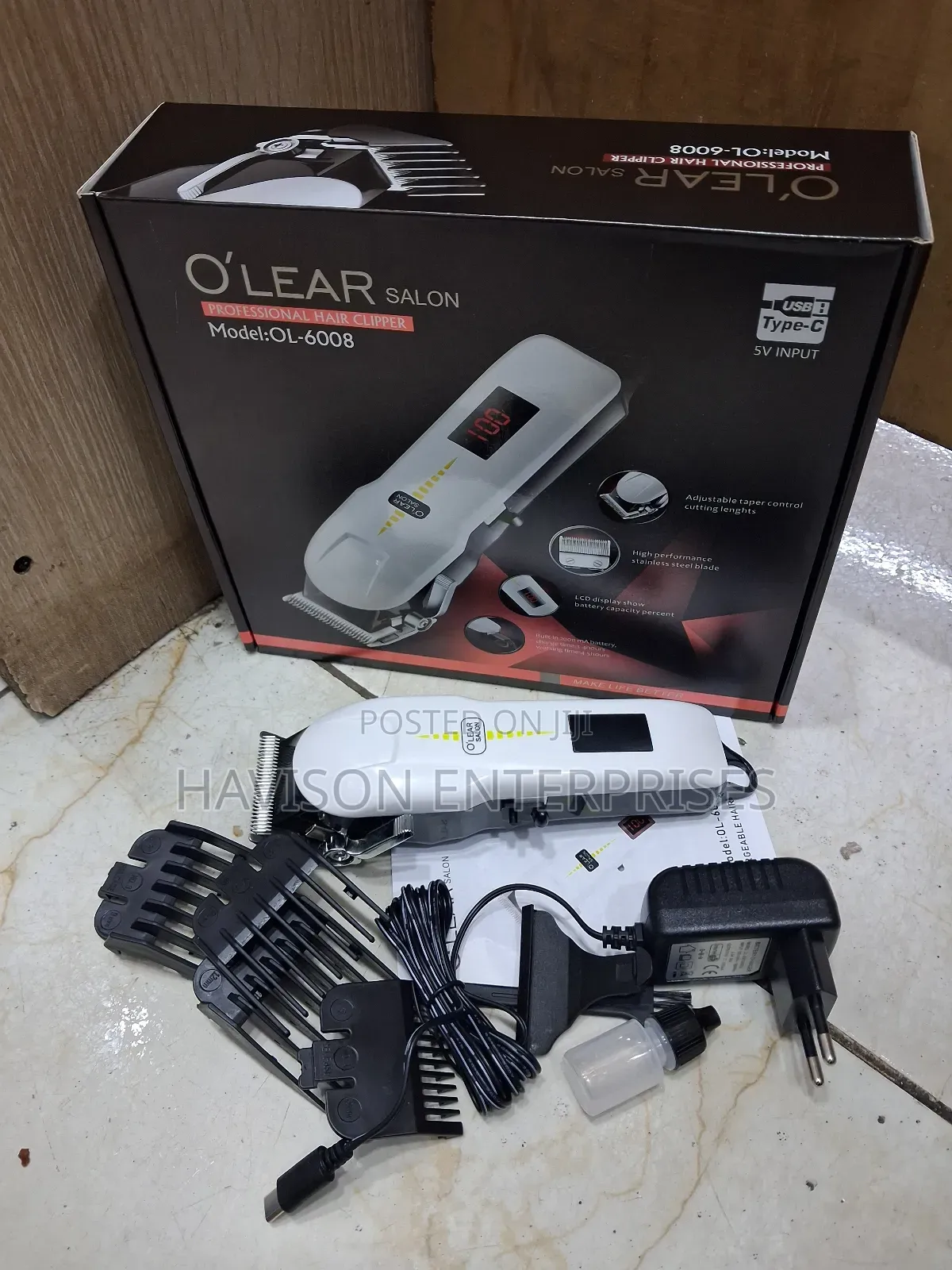 New Arrival Olear Type-C Rechargeable Hair Clipper