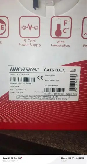 Hikvision Cat 6 Cable