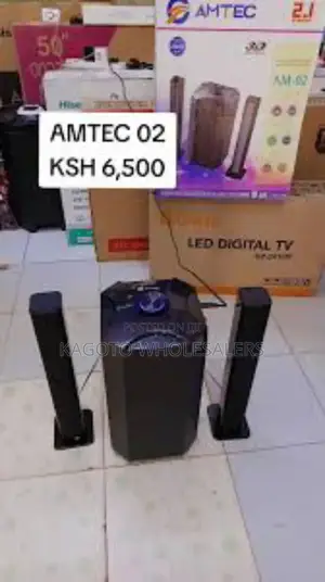Black Amtec 002 Subwoofer Tall Boys