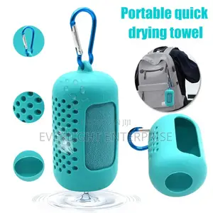 Portable Sports Quick Dry Cool Towel in Silicone Pocket
