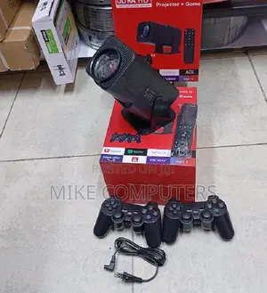 2 in 1 Android Game Projector With Built-in Gaming System