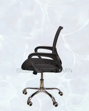 Black Compact Ergonomic Chair |Posture-Friendly Build for Productivity