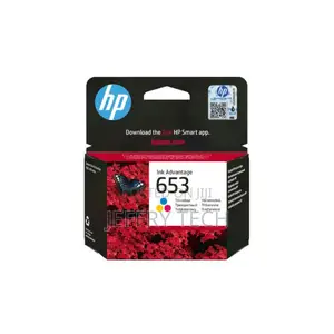 Genuine Hp Ink Advantage Tri-Color 653 Ink Cartridge