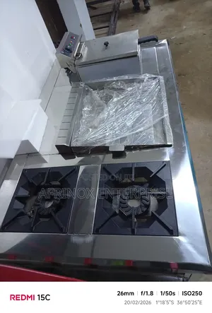High Pressure Cooker, Two Burner Combined With Deep Fryer Griddle