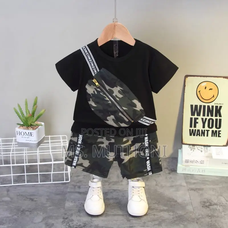 Boys 2 Pc Unique Camaflouge Shorts*
