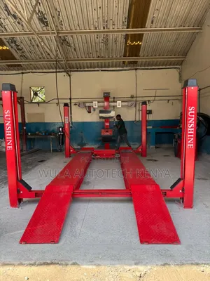 Heavy Commercial Wheel Alignment With Four Post Lift With Accessories