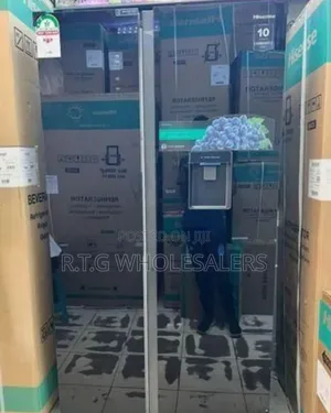 Hisense Ref558dr 541 L Black Glass Side‐By‐Side Refrigerator