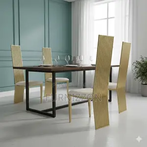 Luxury Stainless Steel Throne Dining Chair