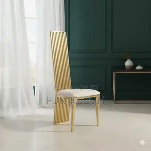 High Back Stainless Steel Wedding Throne