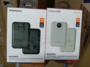 Porodo Magnex 20000mah Magsafe Power Bank With Usb-C Lightning Port