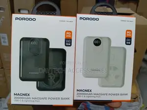 THS Is a Porodo Magnex 20000mah Magsafe Power Bank - Black