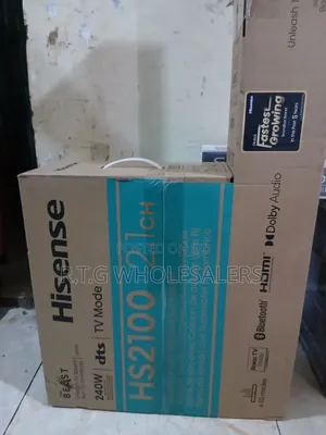 Hisense Hs2100 240w 2.1 Ch Soundbar With Wireless Subwoofer