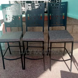 Laser Cut High Stool Chairs With Power Coating Finish