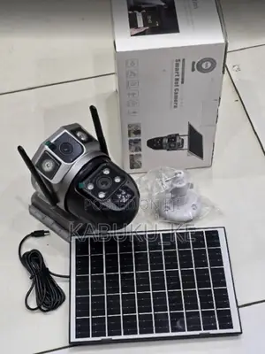 V380 Cctv 4g 4mp Solar Camera Sim Card