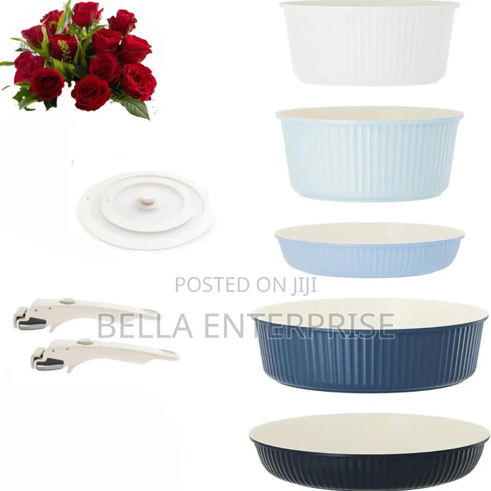 Riovarm Induction Pots and Pans Set With Removable Handles