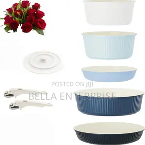 Riovarm Induction Pots and Pans Set With Removable Handles