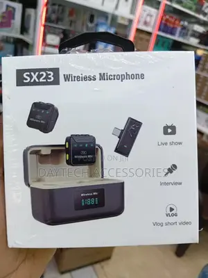 An Sx23 Wireless Microphone Set Designed for Content Creators.