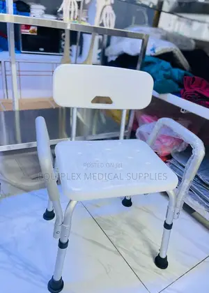 Shower Chair With Detachable Armrests and Backrest
