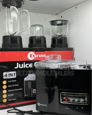 Euromax 600w 4‐In‐1 Juicer, Blender, Grinder Chopper Processor
