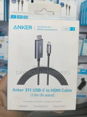 Anker at 60hz Ultra-Fast Nylon-Braided Usb C to Hdmi Cord