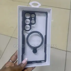 S25 Ultra Clear Case Cover With Stand Back Cover