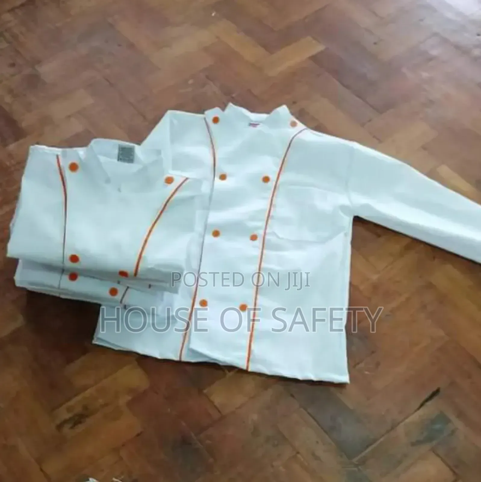 White Orange Pipped Chefs to Keep the Chef Cool